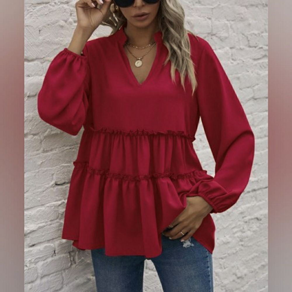 La Mode Tiered Top sz Large